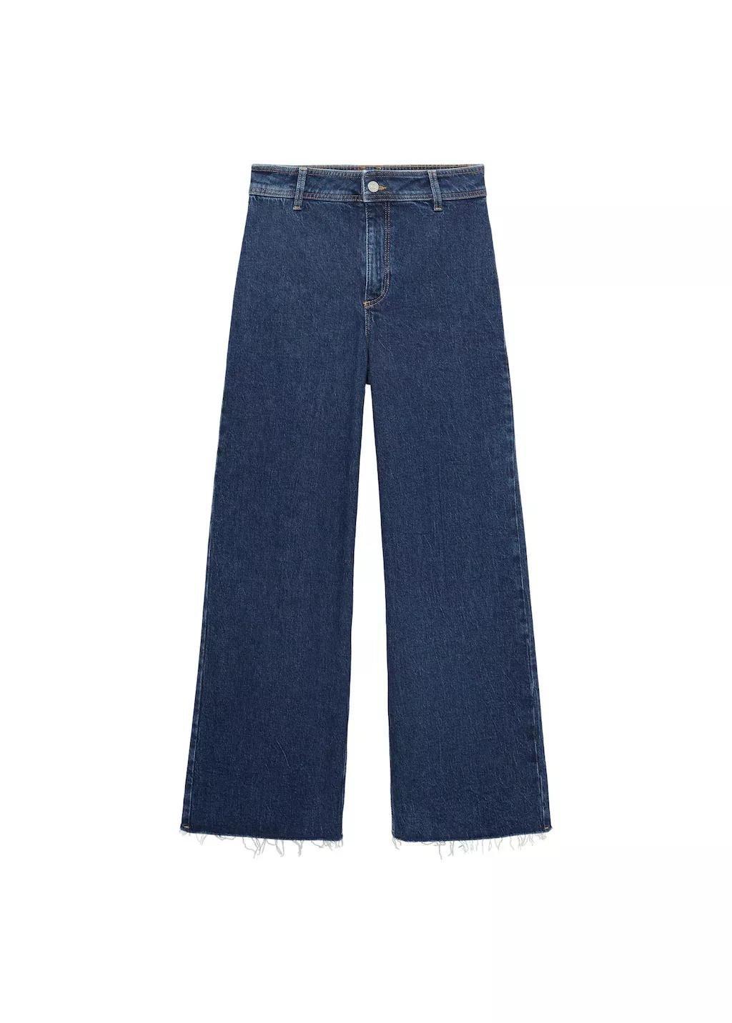 Blue High-Waisted Culotte Jeans Catherin, , large image number 2