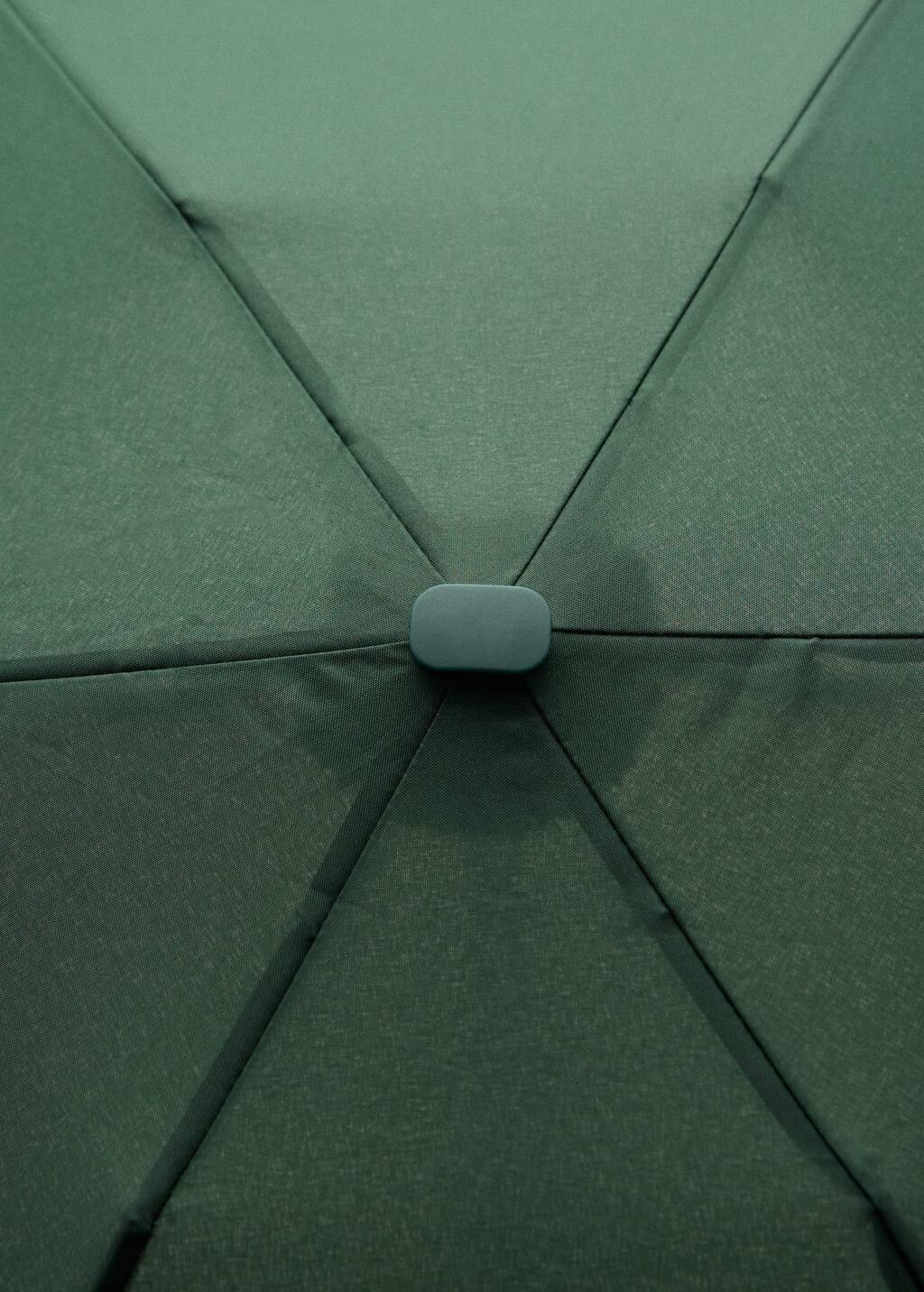 GREEN Plain folding umbrella, Green, large image number 1