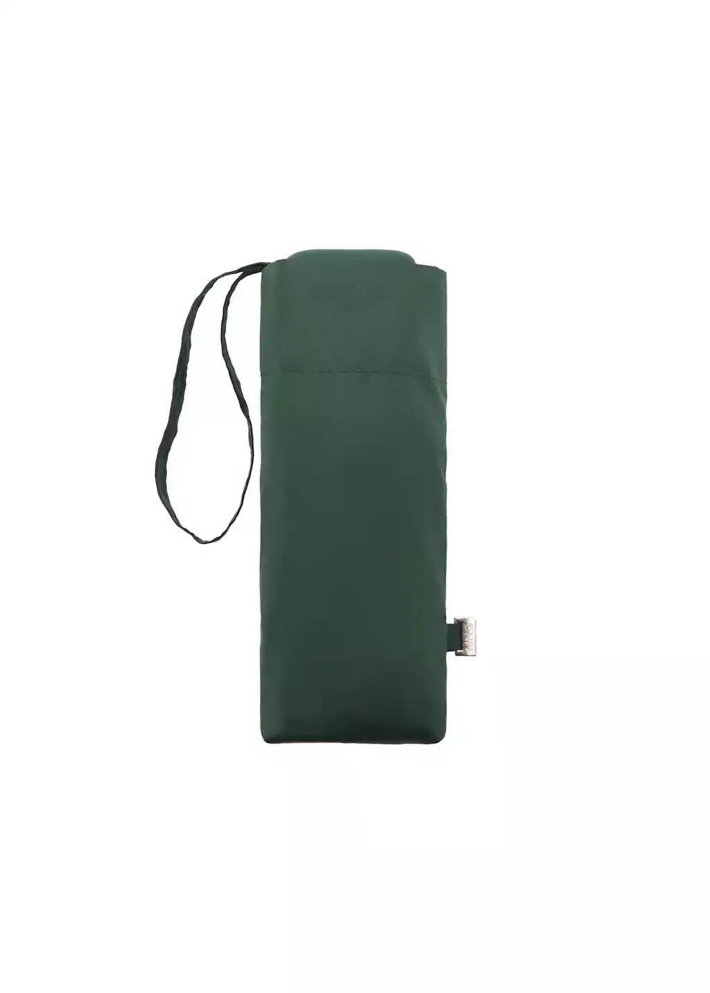 GREEN Plain folding umbrella, Green, large image number 3