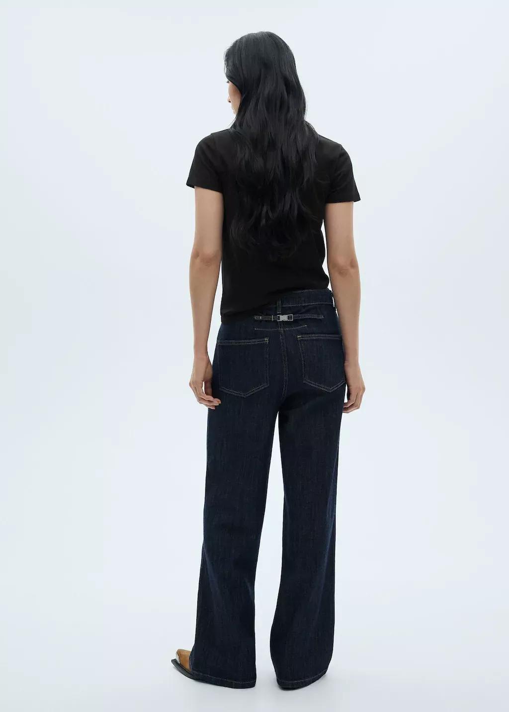 Black Logo Print Cotton T-Shirt, , large image number 4