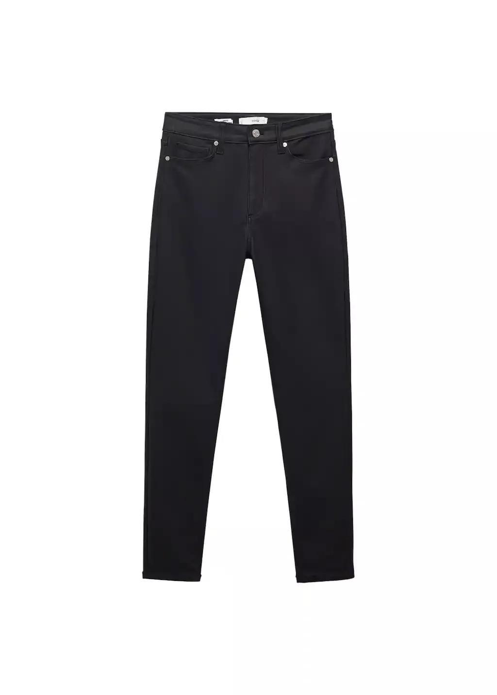 Black Coated Skinny Jeans, , large image number 2