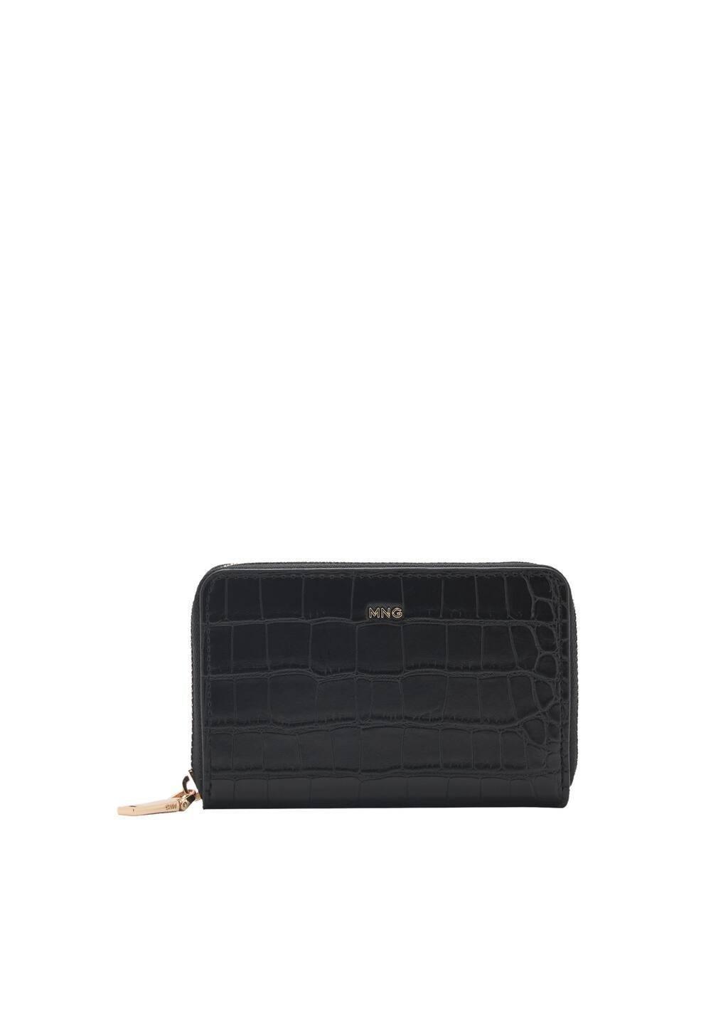 Black Coco Leather Effect Wallet, 0201_99, large image number 2