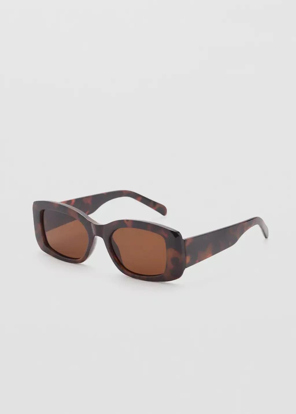 DARK BROWN Squared frame sunglasses, Dark Brown, large image number 0