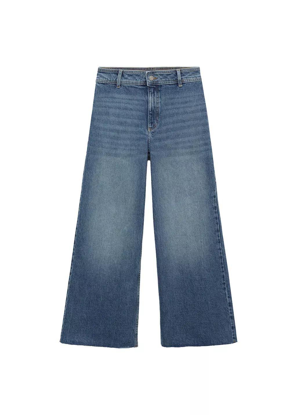 Blue Catherin Culotte High-Rise Jeans, , large image number 2