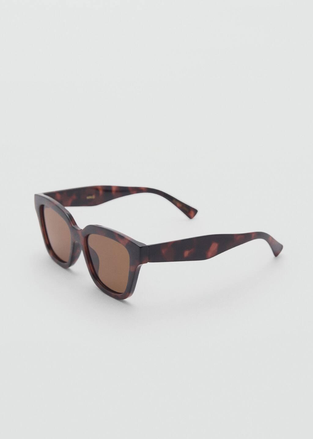 Brown Resin Frame Sunglasses, Dark Brown, large image number 0