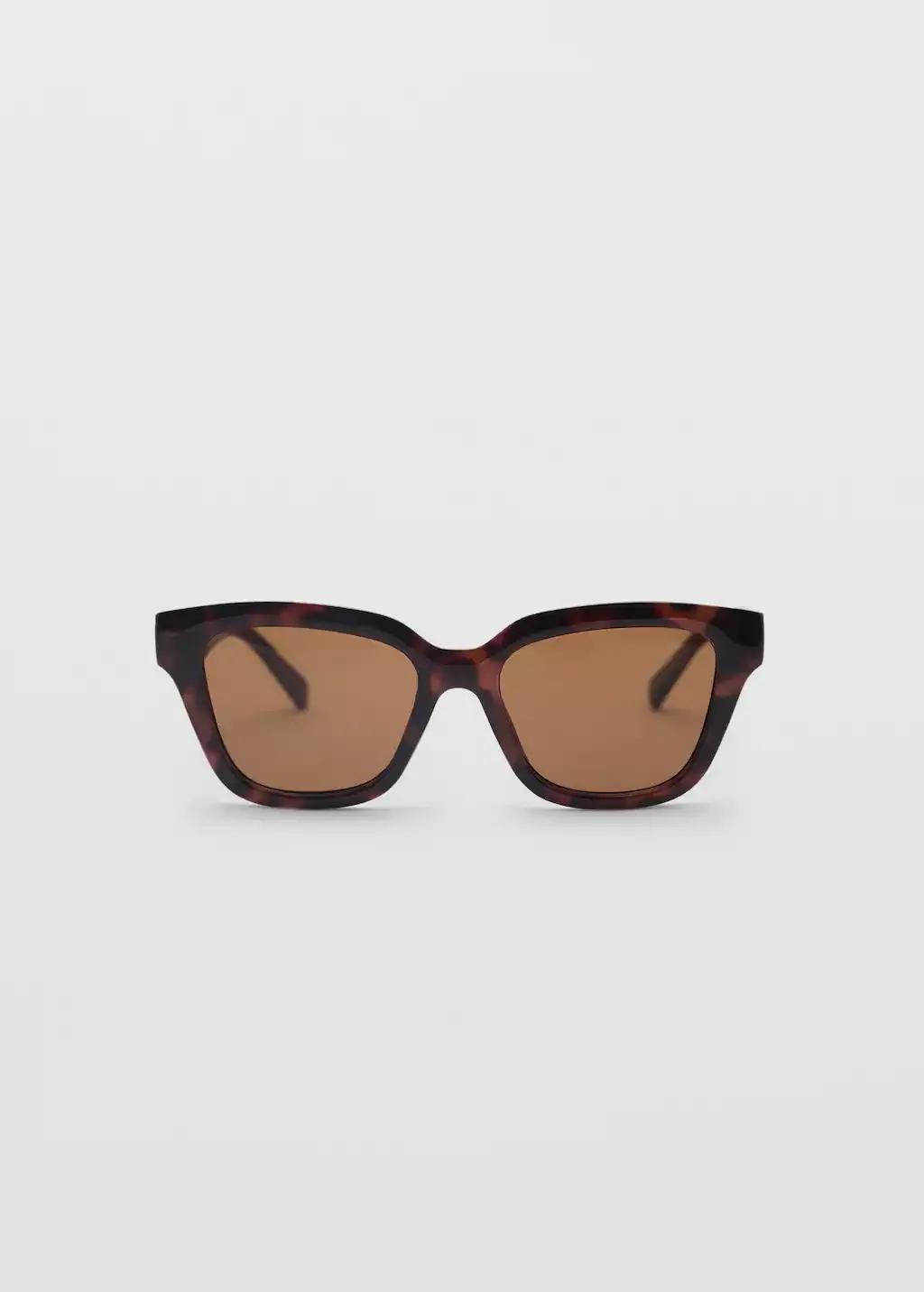 Brown Resin Frame Sunglasses, Dark Brown, large image number 4