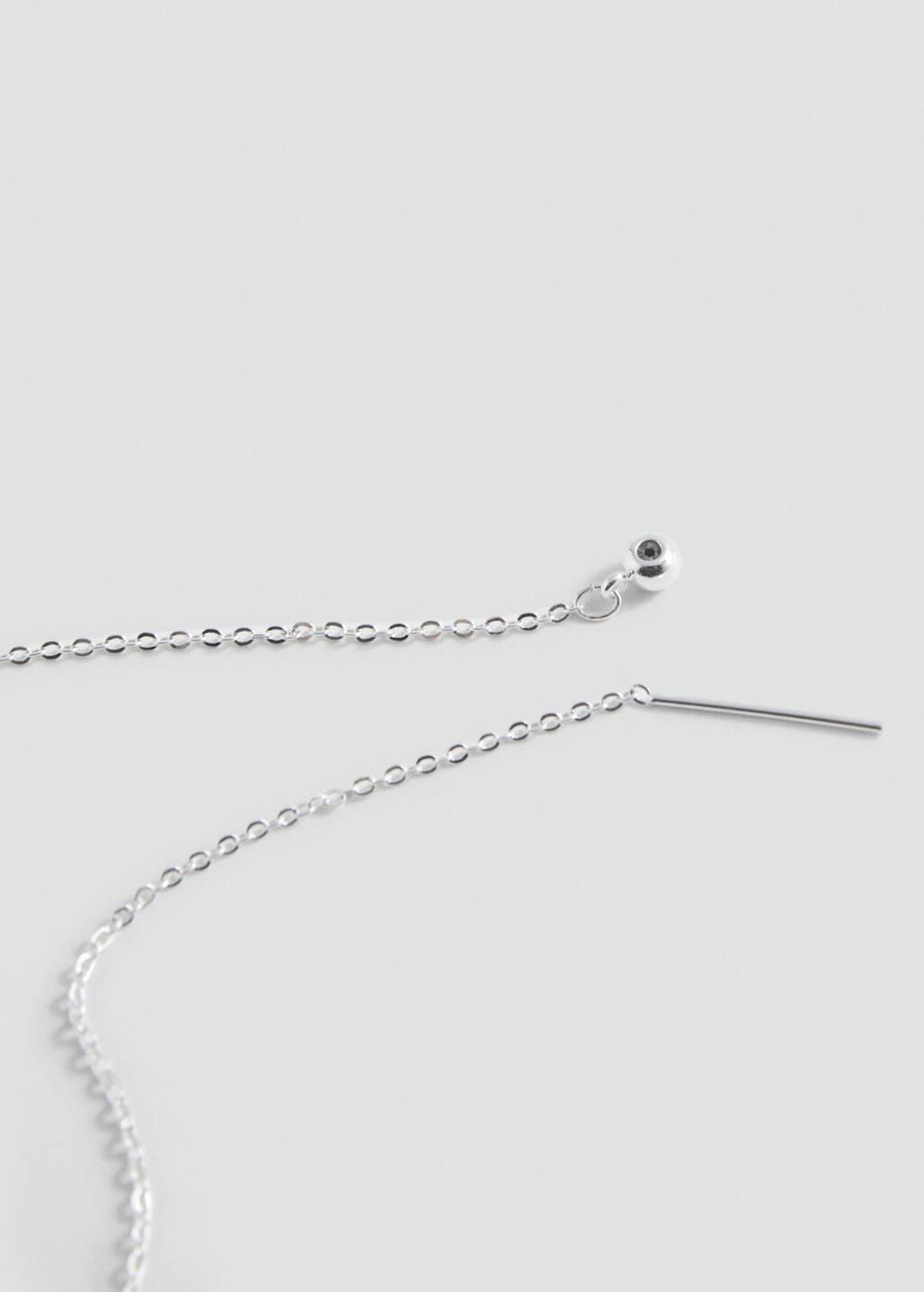 Silver Love Necklace, Kids Girl, Silver, large image number 1