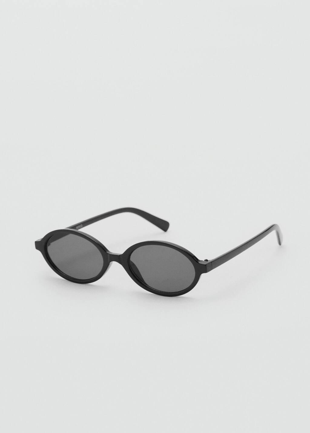 Black Oval Sunglasses, , medium