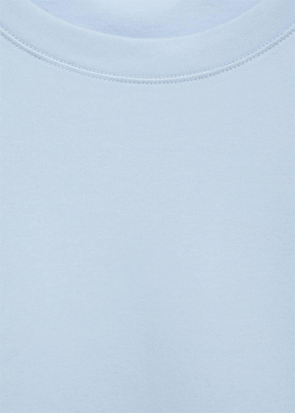 LT-PASTEL BLUE Short-sleeved cotton t-shirt, , large image number 2
