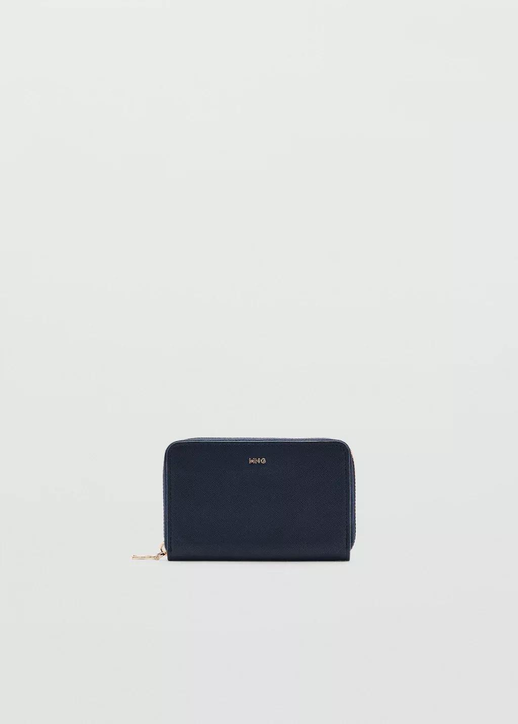Blue Leather-Effect Wallet, 0201_52, large image number 4