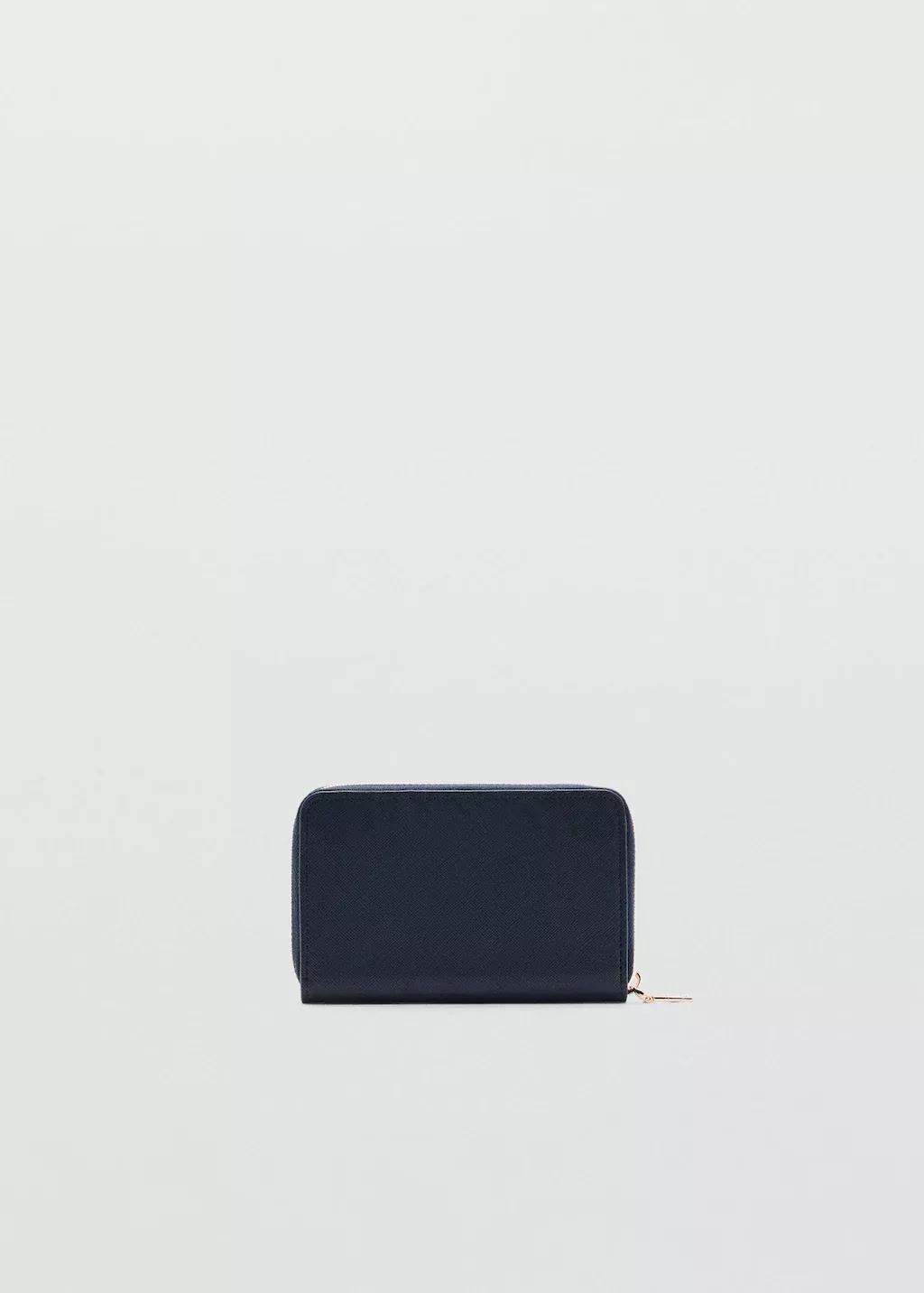 Blue Leather-Effect Wallet, 0201_52, large image number 5