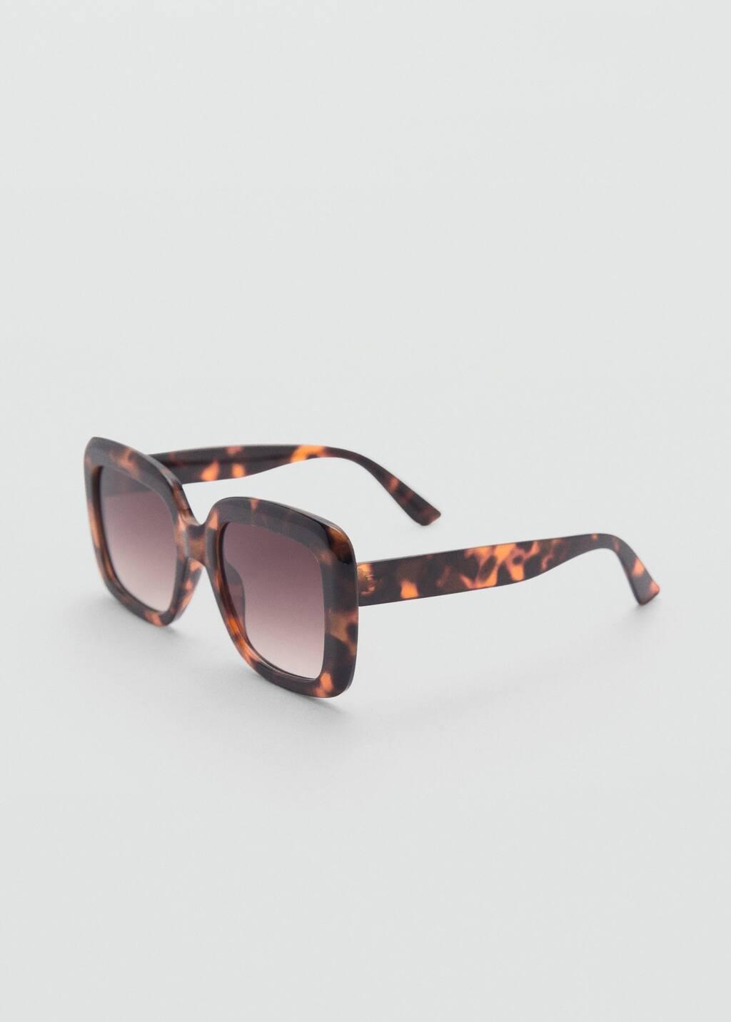 Brown Resin Frame Sunglasses, Dark Brown, large image number 0