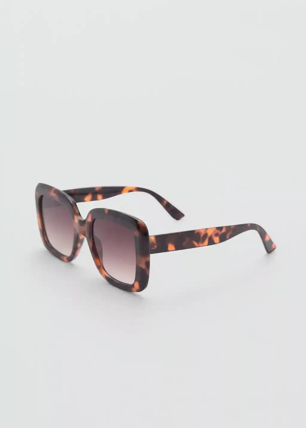 Brown Resin Frame Sunglasses, Dark Brown, large image number 4
