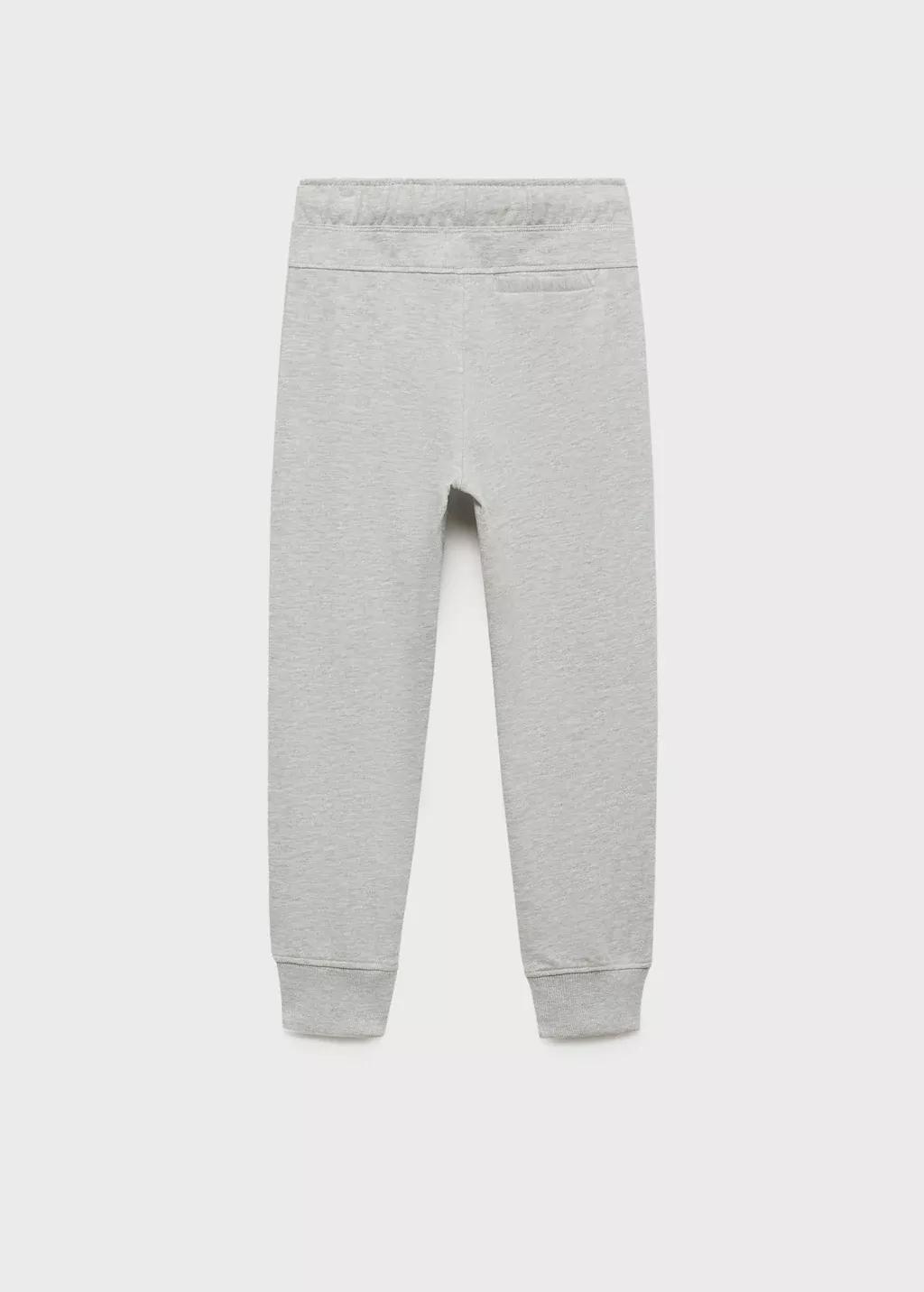 Grey Cotton Jogger-Style Trousers, Kids Boy, , medium