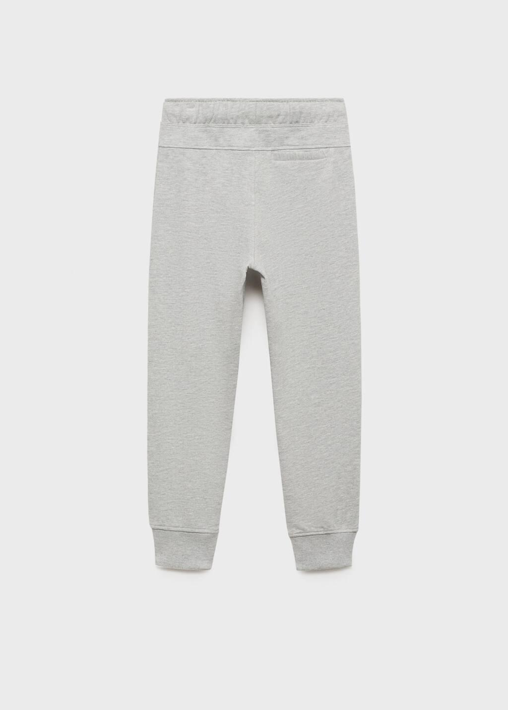 Grey Cotton Jogger-Style Trousers, Kids Boy, , large image number 5