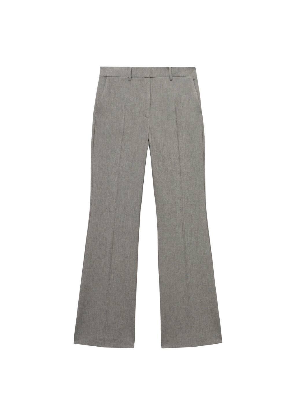 Grey Straight Suit Trousers, , large image number 8