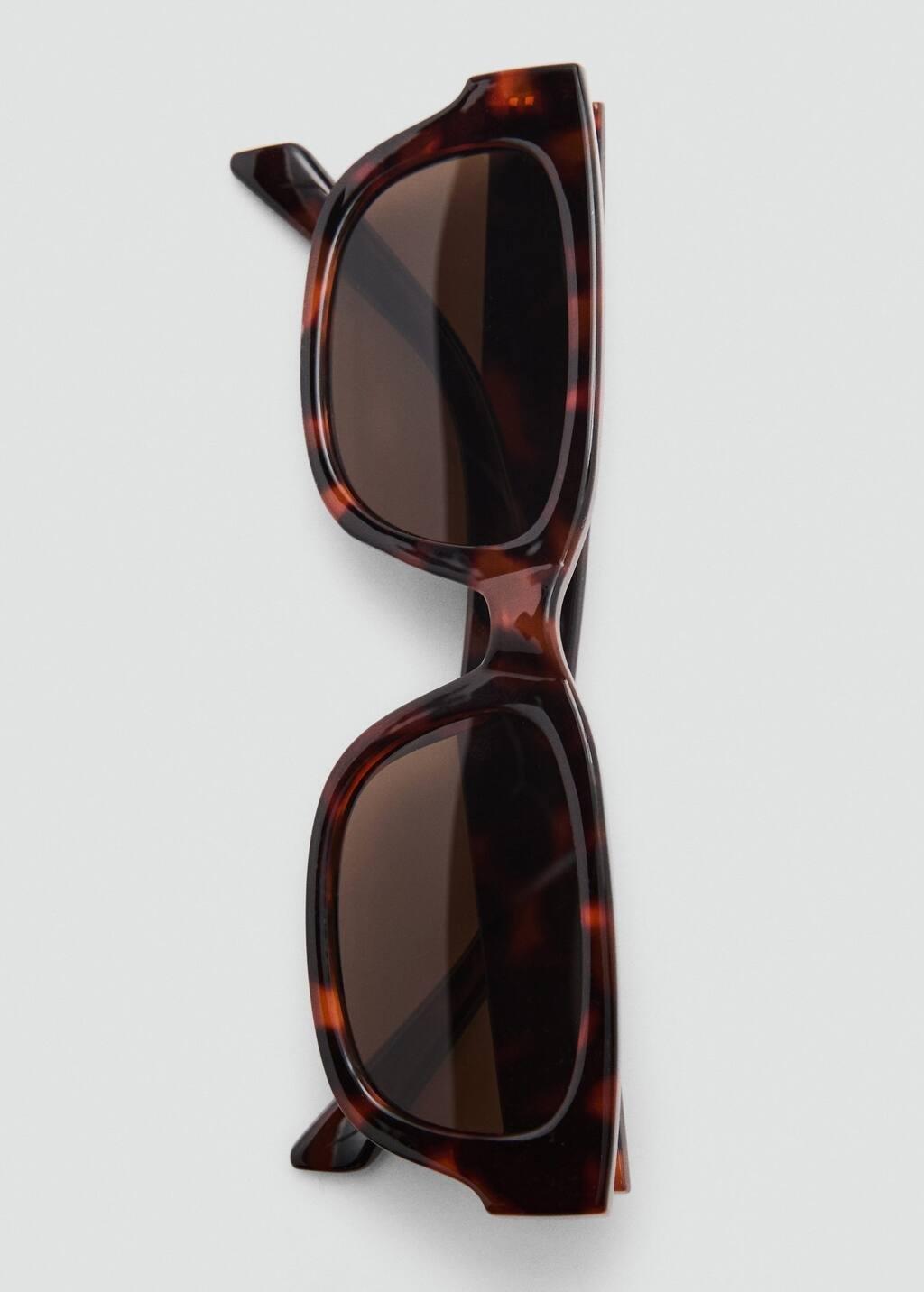 DARK BROWN Rectangular-frame sunglasses, Dark Brown, large image number 7