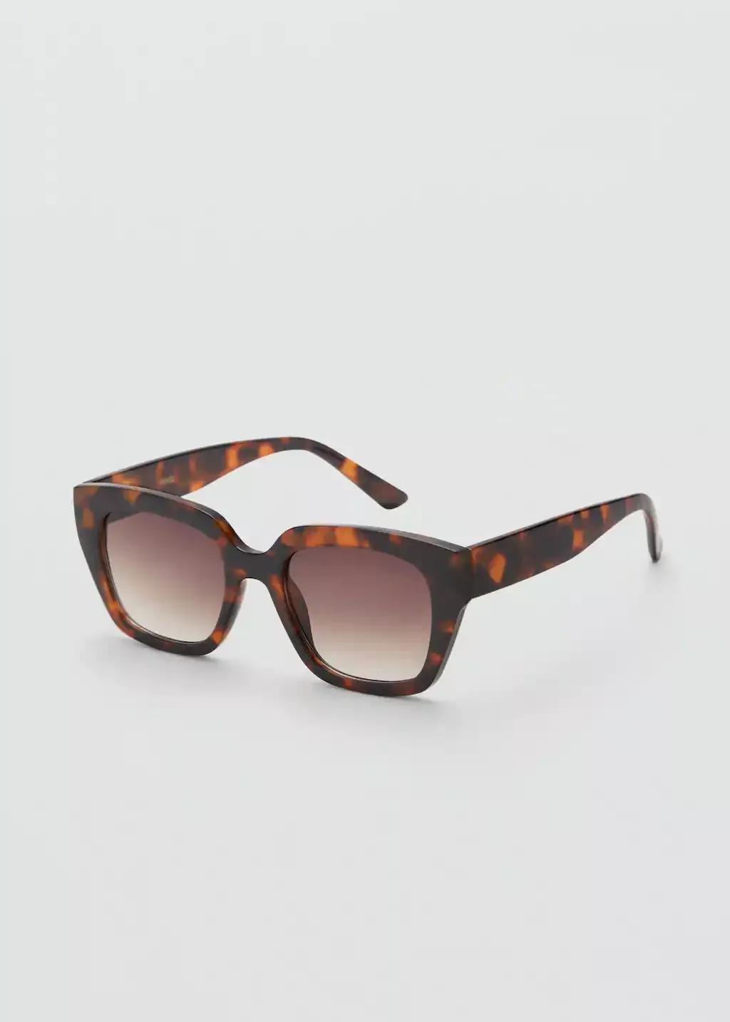 Brown Acetate Frame Sunglasses, Dark Brown, large image number 0
