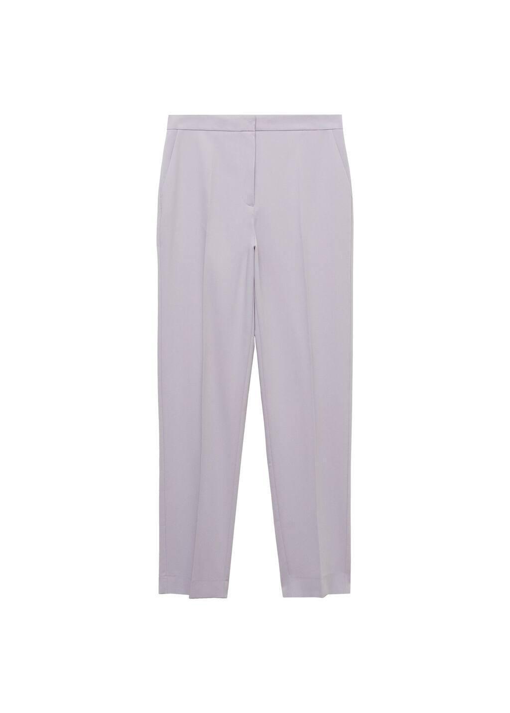 Purple Lt-Pastel Straight Suit Trousers, , large image number 9