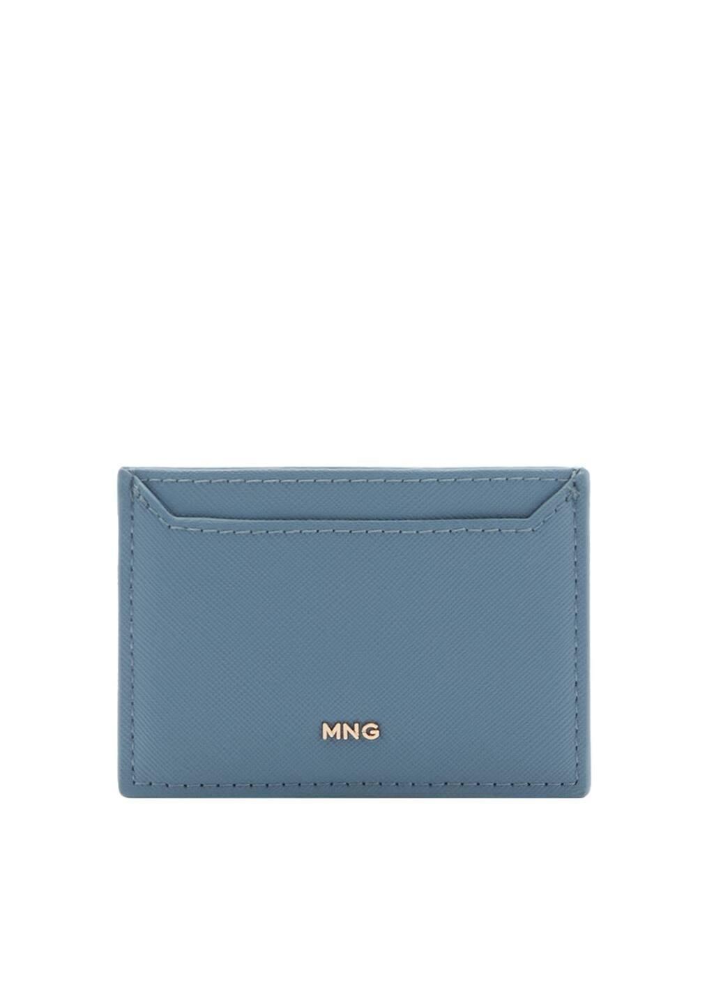 Blue Lt Pastel Saffiano-Effect Cardholder, Light-Pastel Blue, large image number 2