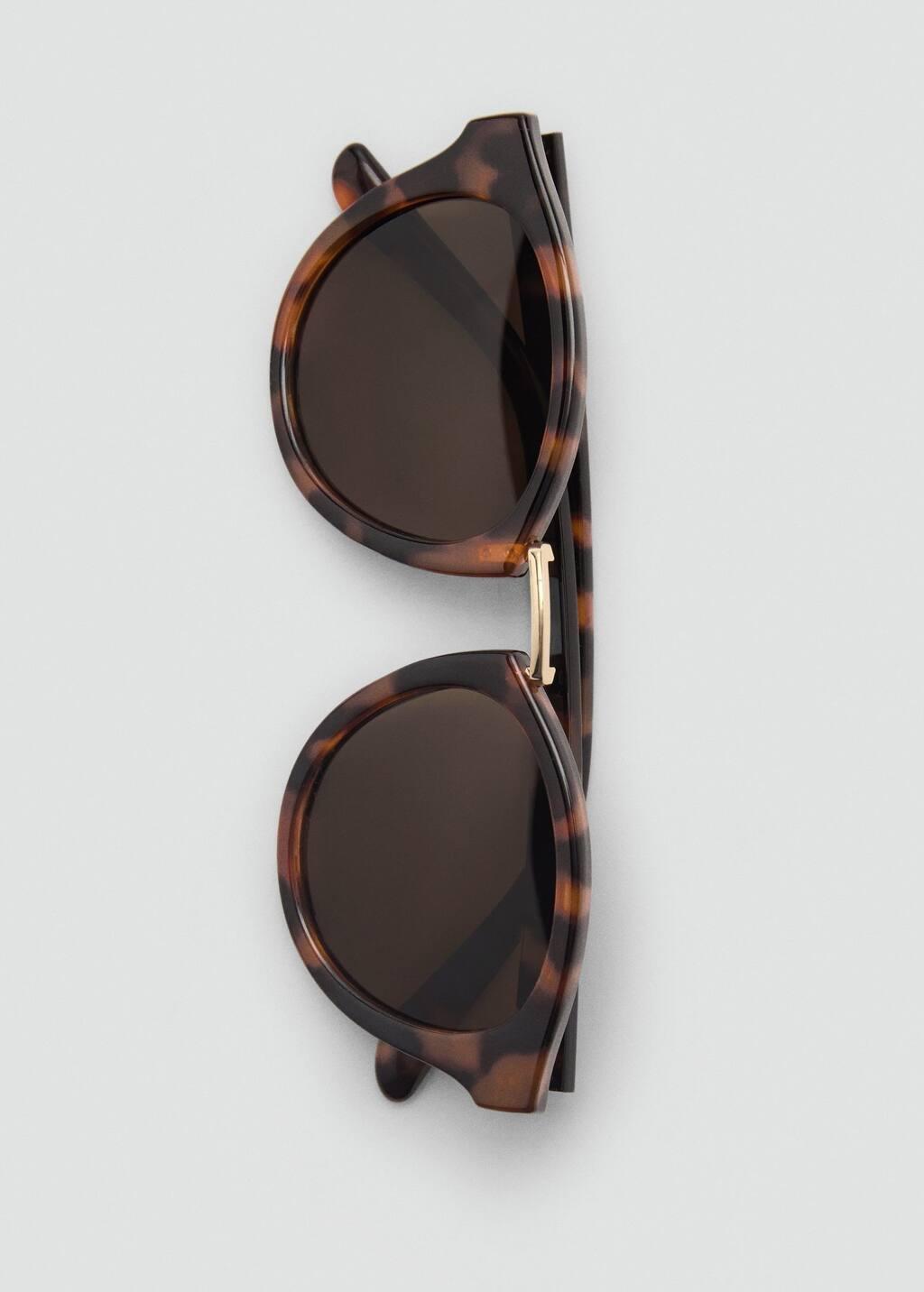 Brown Metal Bridge Sunglasses, Dark Brown, large image number 2
