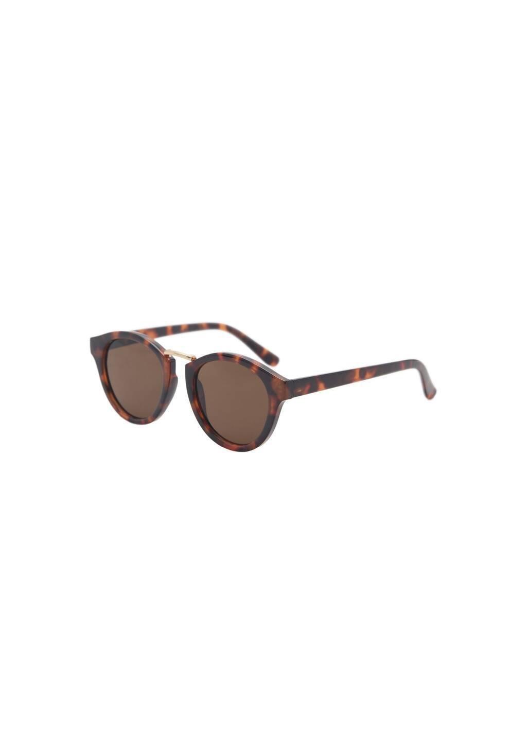 Brown Metal Bridge Sunglasses, Dark Brown, large image number 3