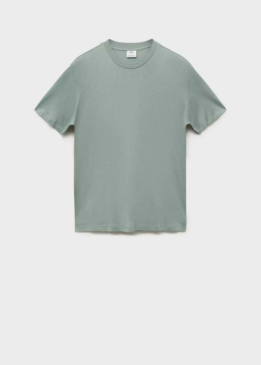 GREEN 100% cotton T-shirt regular fit, , large image number 4
