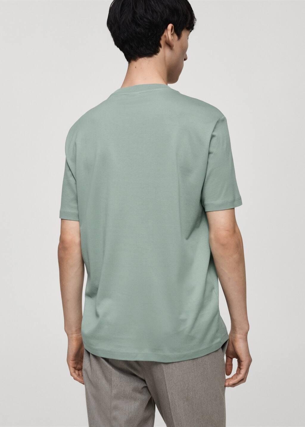 GREEN 100% cotton T-shirt regular fit, , large image number 6
