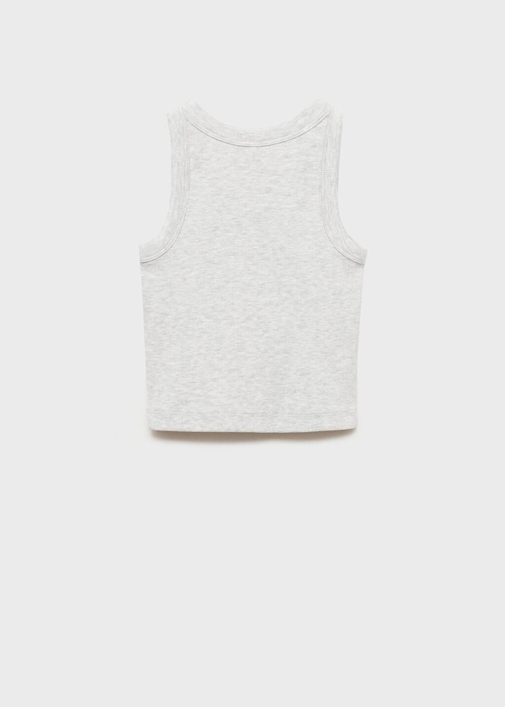 LT PASTEL GREY Knitted cropped top, Kids Girl, , large image number 2