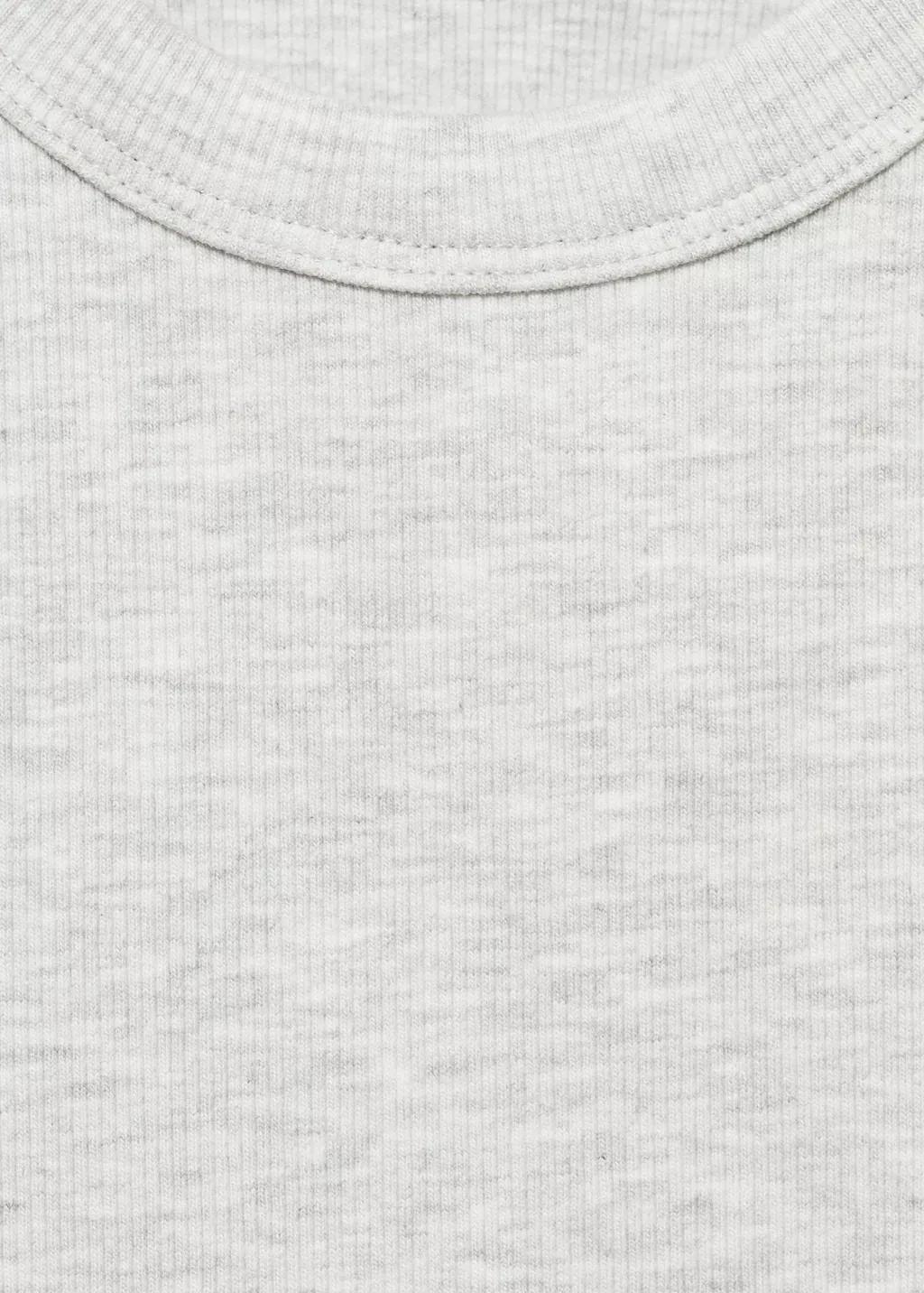 LT PASTEL GREY Knitted cropped top, Kids Girl, , large image number 3