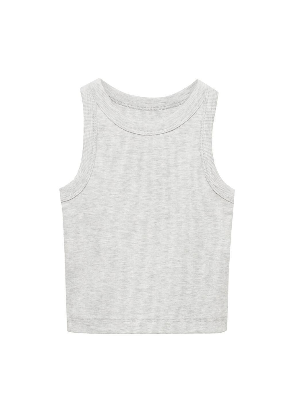 LT PASTEL GREY Knitted cropped top, Kids Girl, , large image number 4
