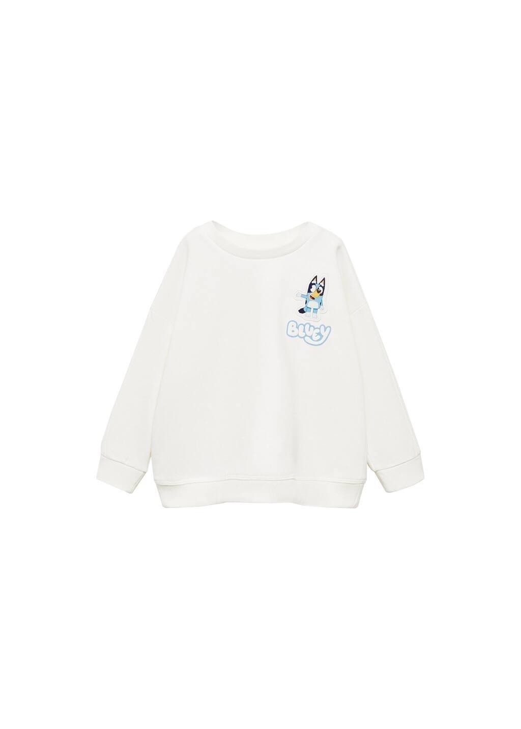 White Bluey-Print Sweatshirt, , large image number 0