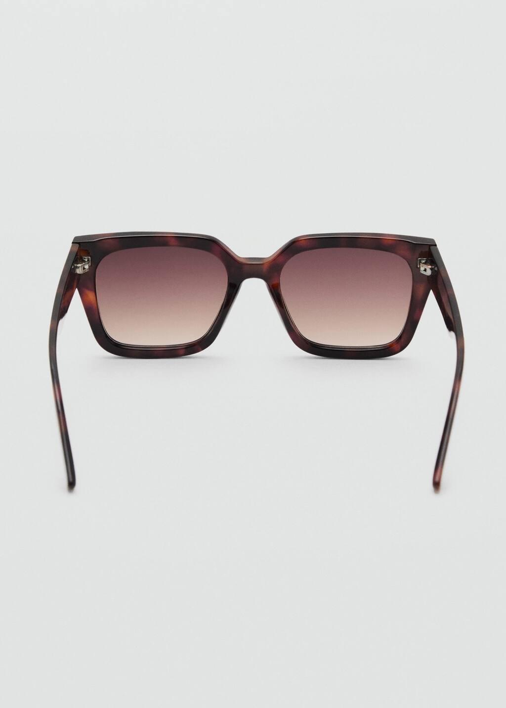Brown Squared Frame Sunglasses, Dark Brown, large image number 1