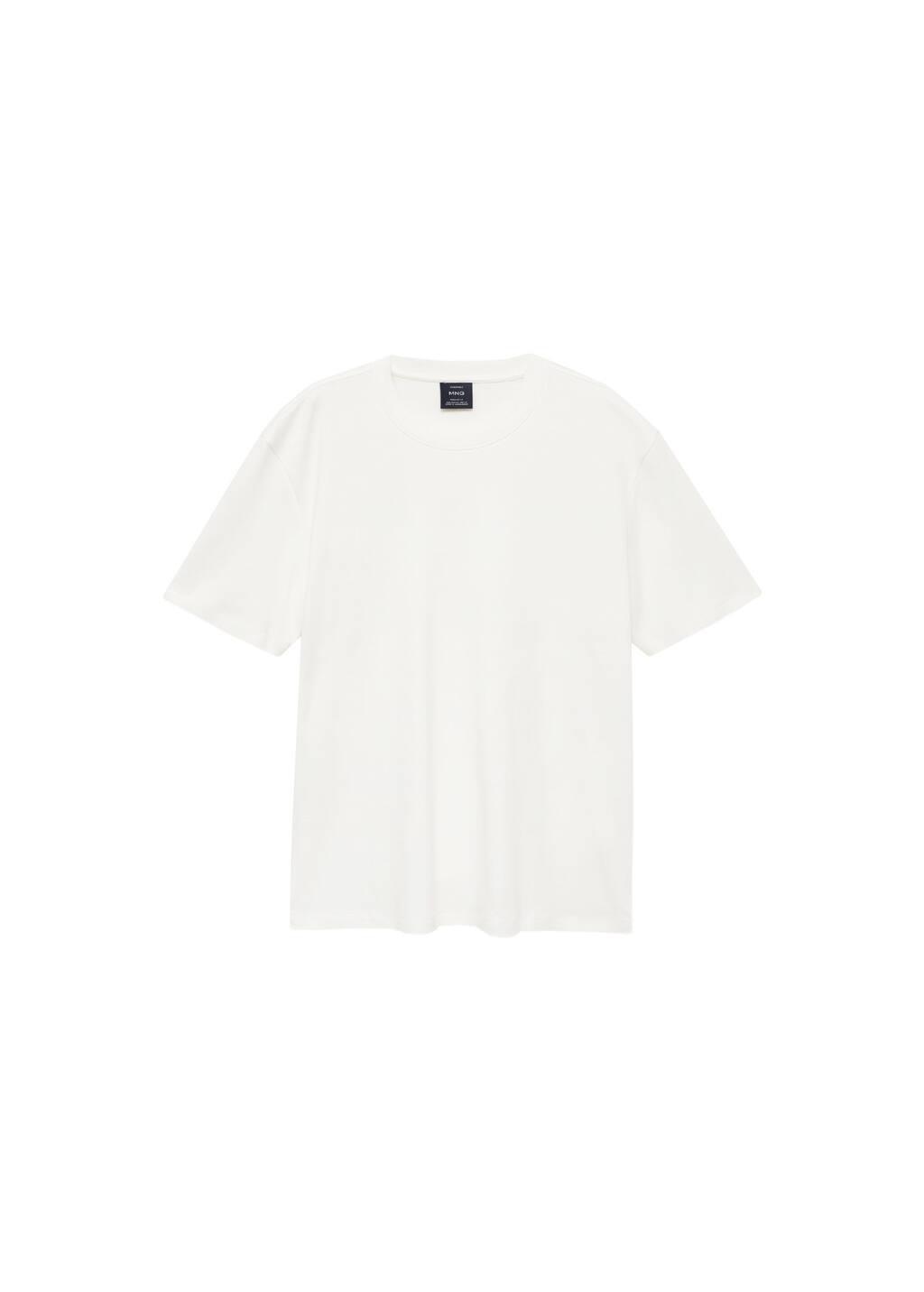 White Medium Weight Regular Fit T-Shirt, , large image number 3