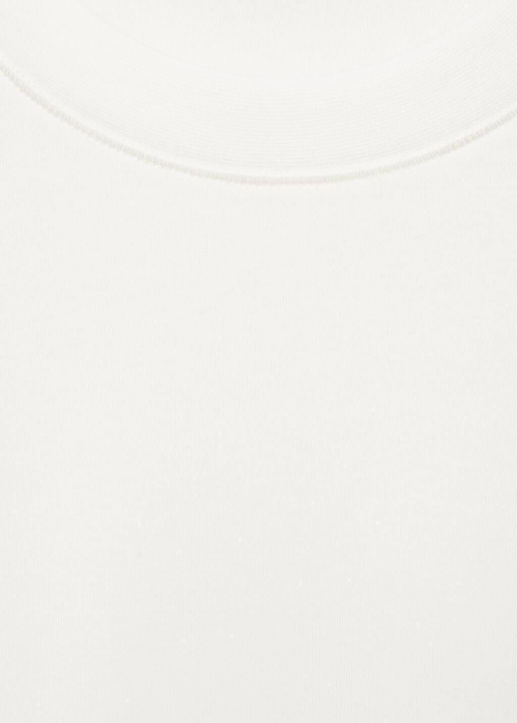 White Medium Weight Regular Fit T-Shirt, , large image number 4