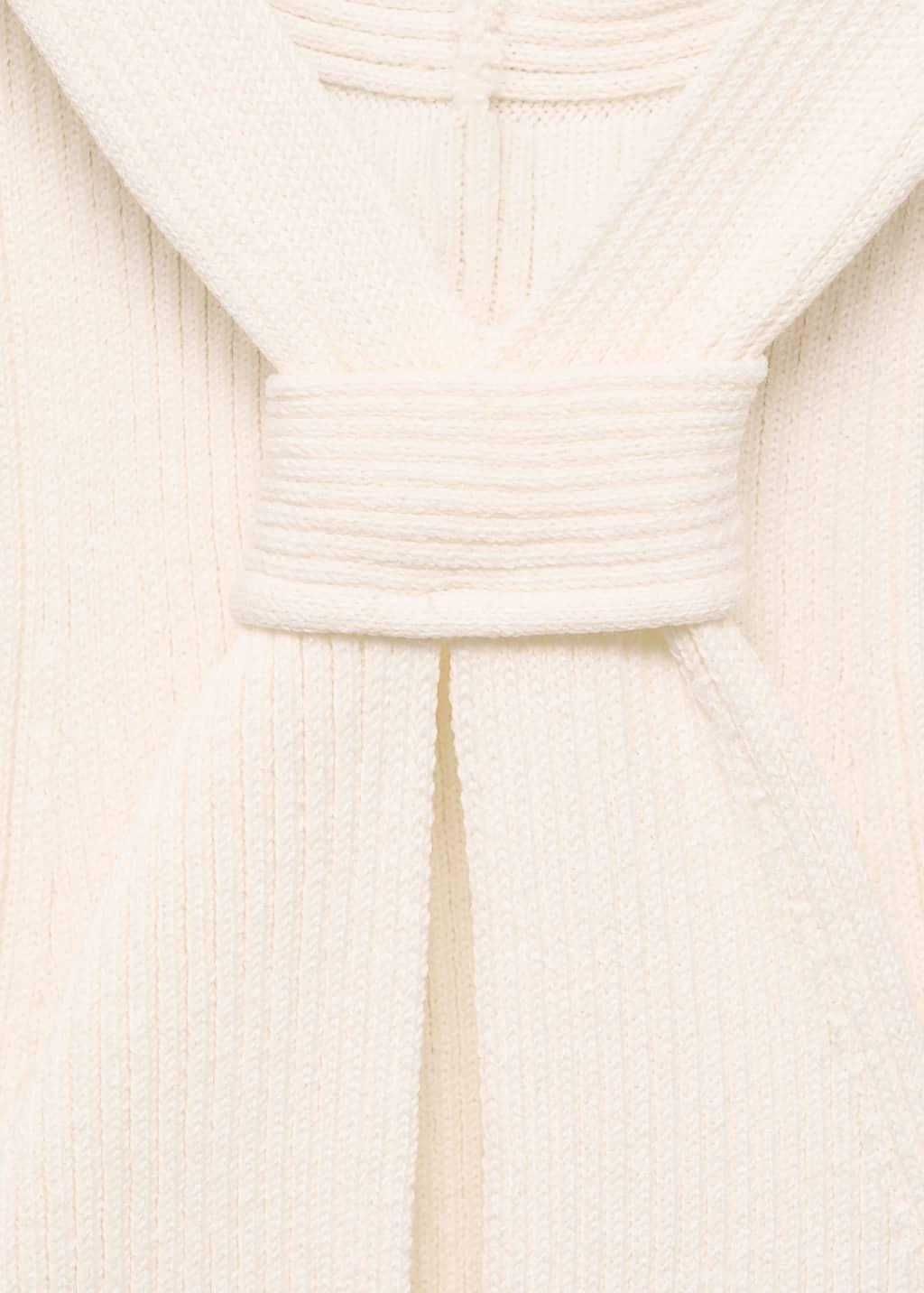 LIGHT BEIGE Halter-neck top with knot detail, , large image number 8