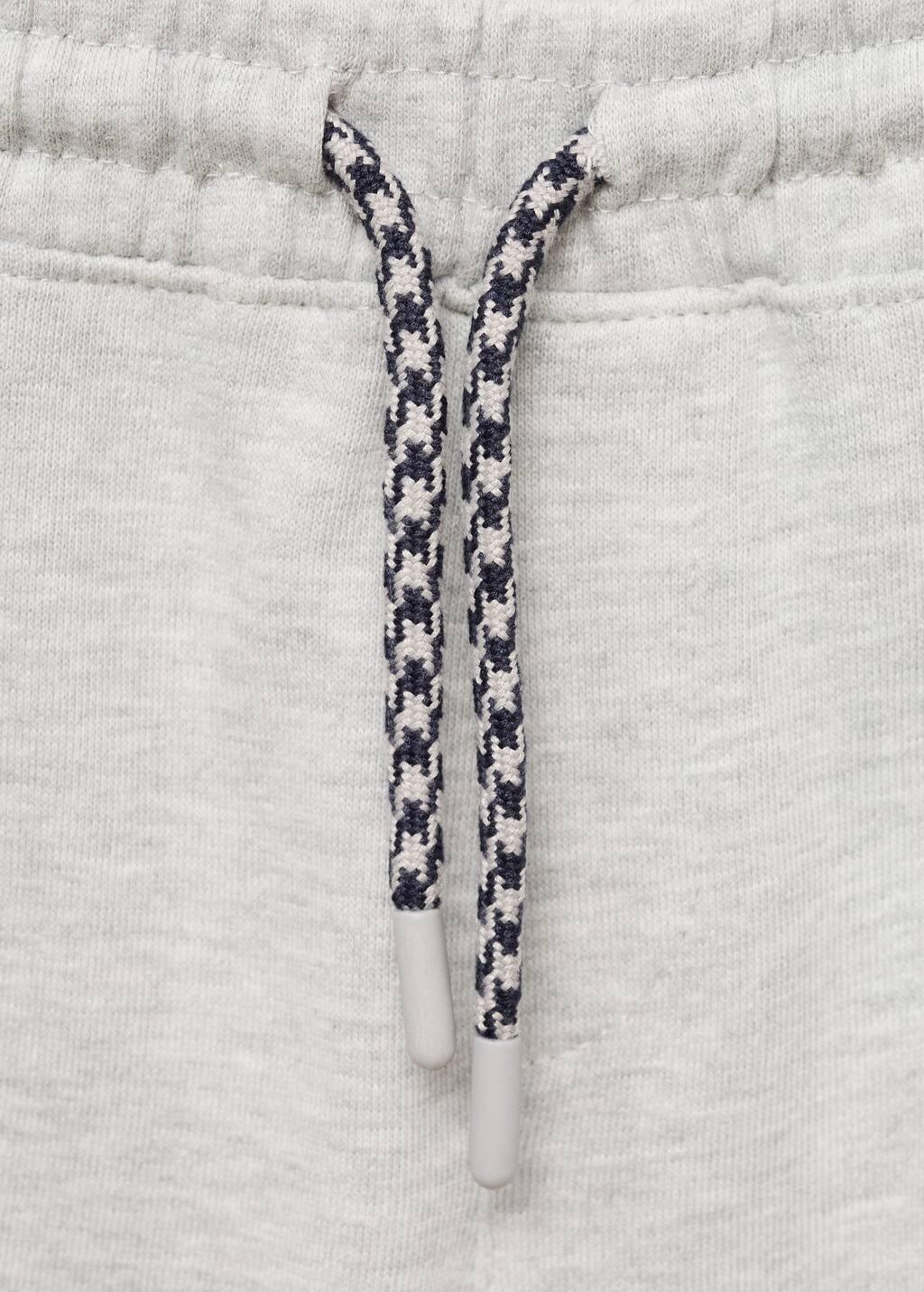 Grey Cotton Shorts With Drawstring, Kids Boy, Medium Grey, large image number 2