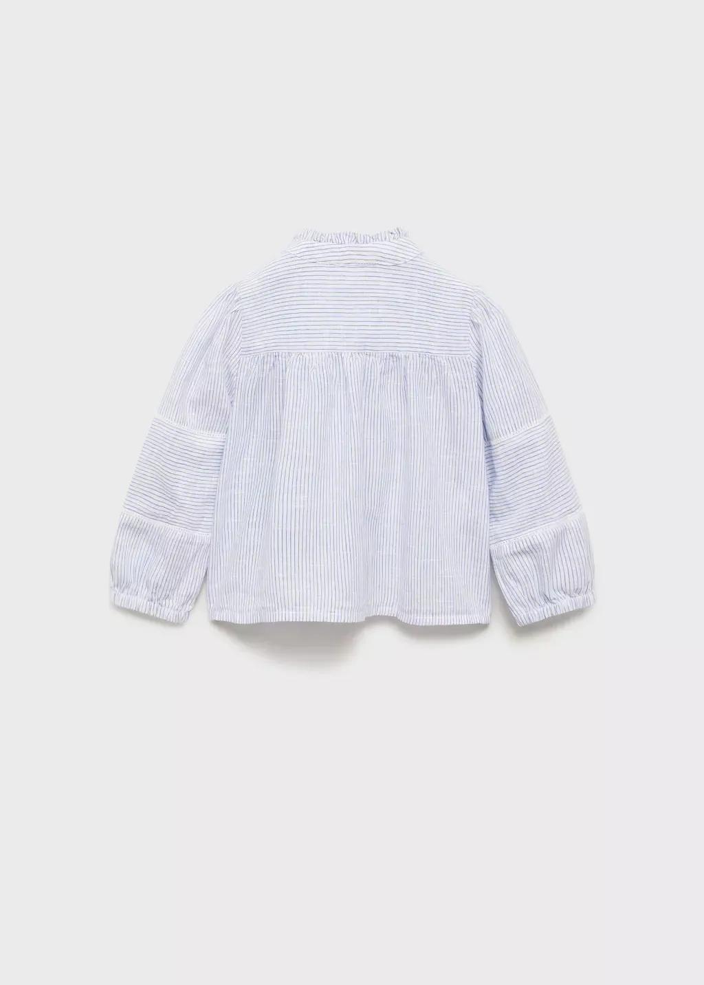 Blue Cheesecloth Blouse Striped Blouse, Kids Girls, , medium