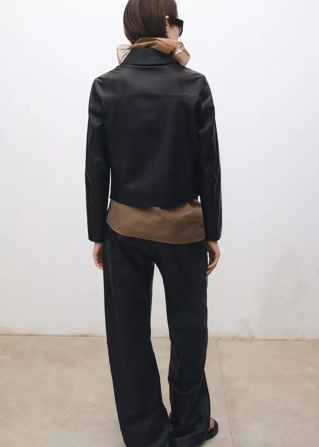 Black Plain Suit Jacket, , large image number 5
