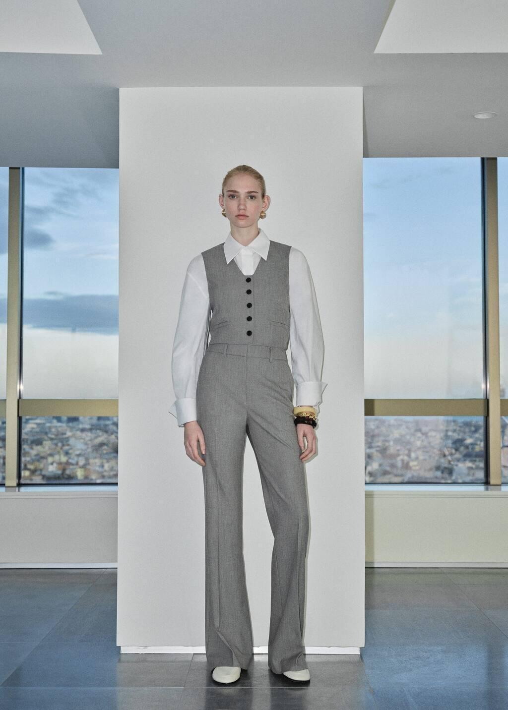 Grey Blazer Suit Jacket, , large image number 3