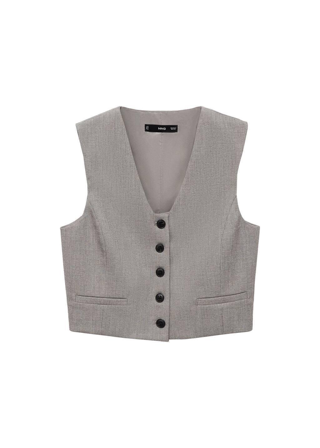 Grey Blazer Suit Jacket, , large image number 7