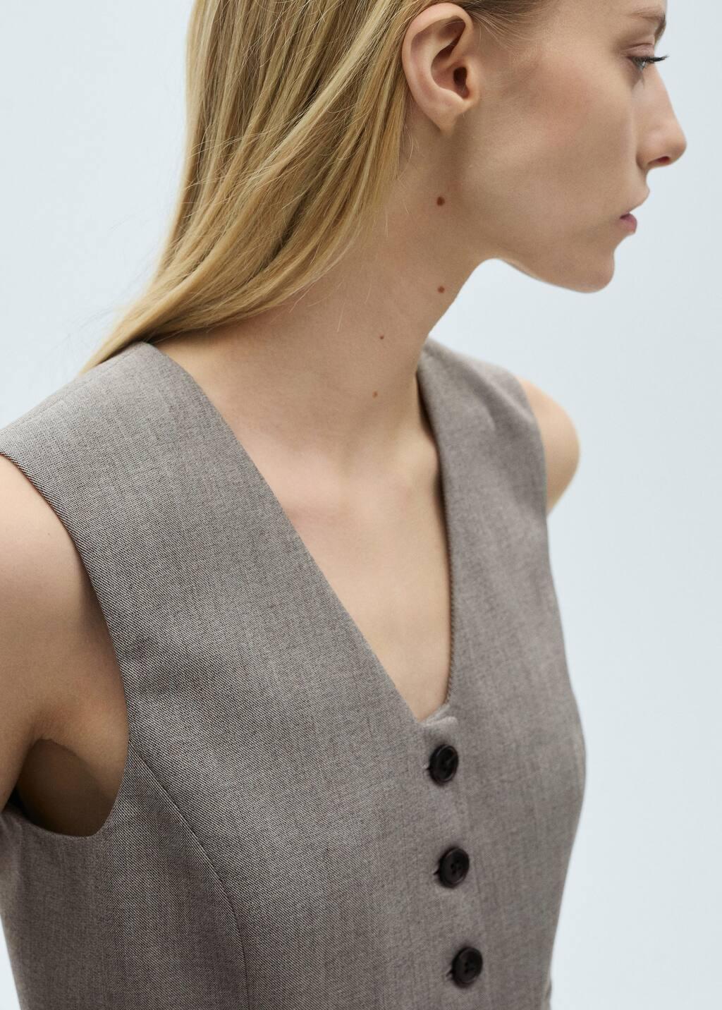 Grey Blazer Suit Jacket, , large image number 8