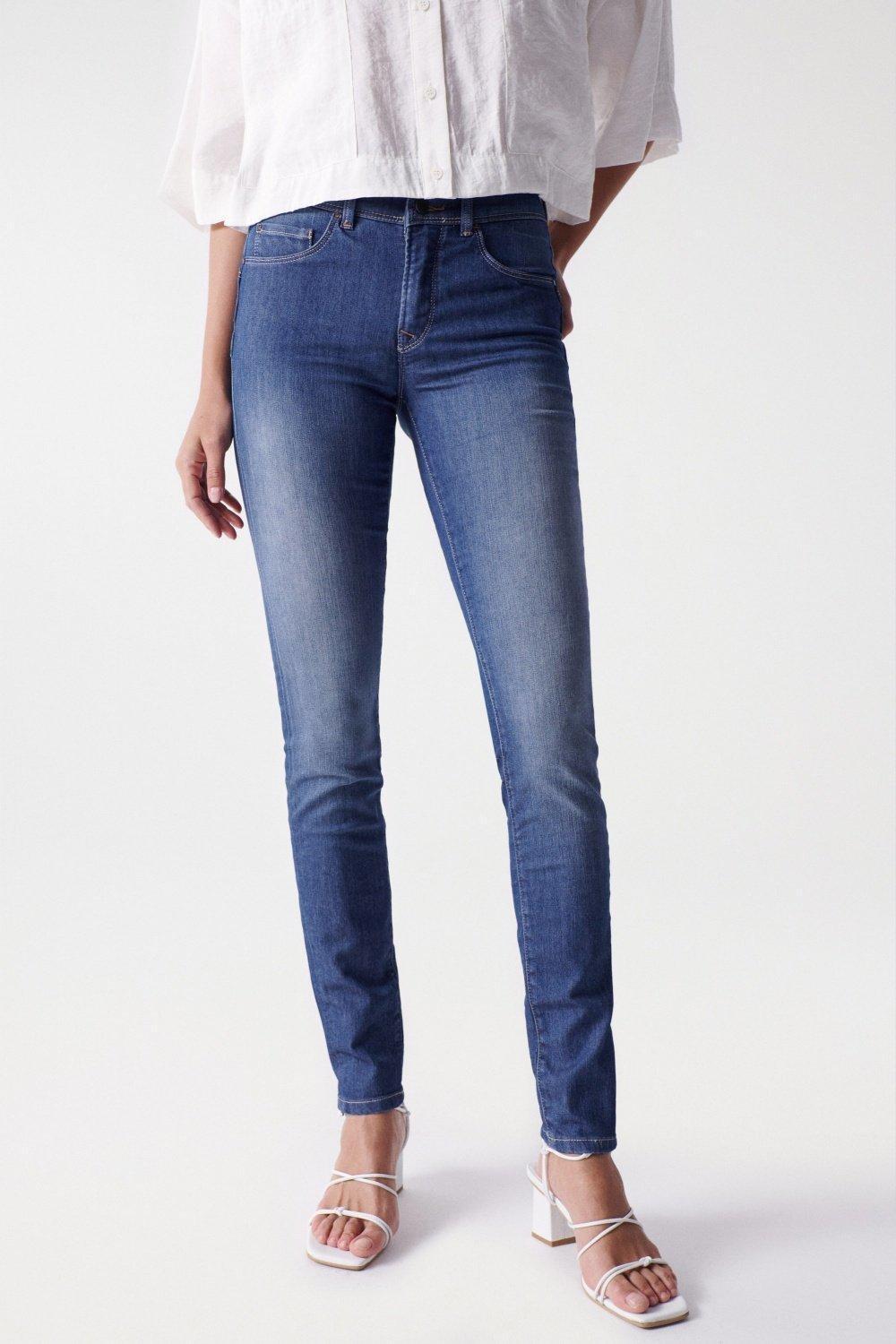 Blue Secret Push In Skinny Jeans, , large image number 3
