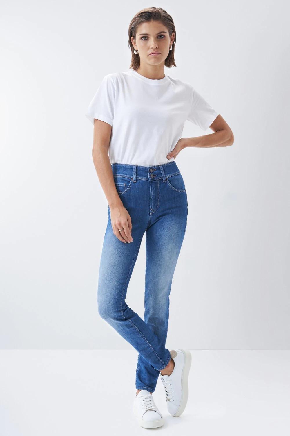 Secret Push In Skinny Jeans, Blue, medium
