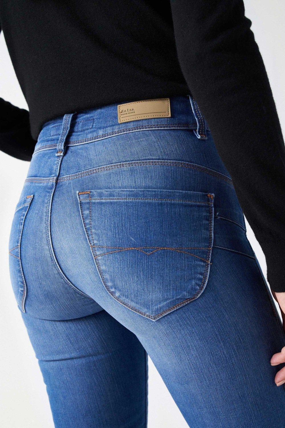 Blue Plain Casual Ankle-Length Trousers, , large image number 9