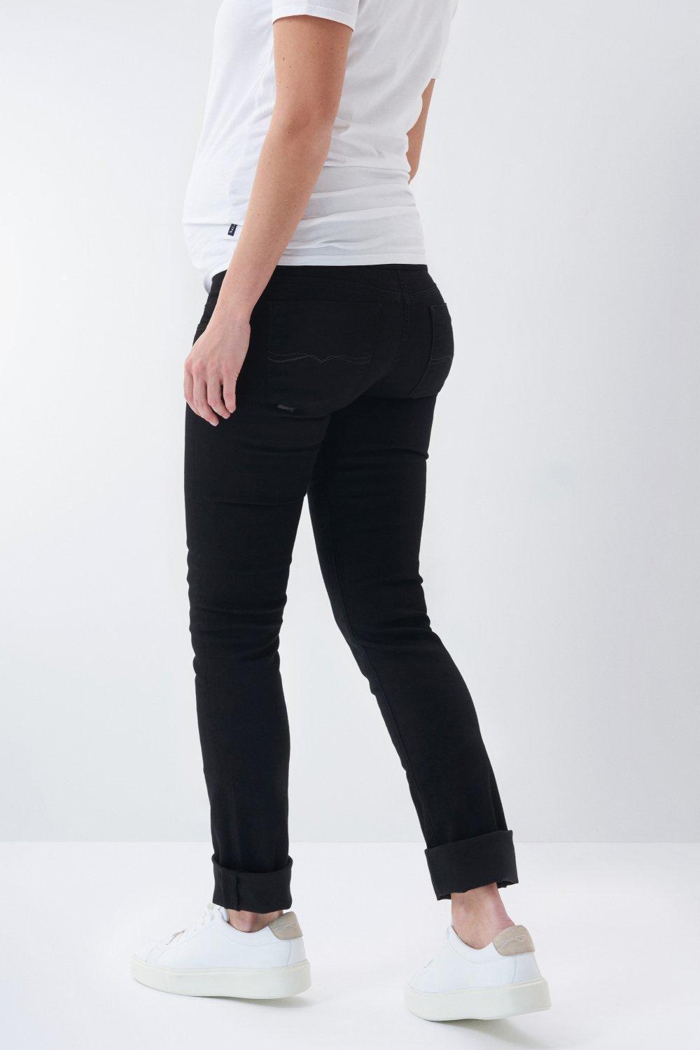 Hope Capri Maternity Jeans In True Back Denim, Black, large image number 2