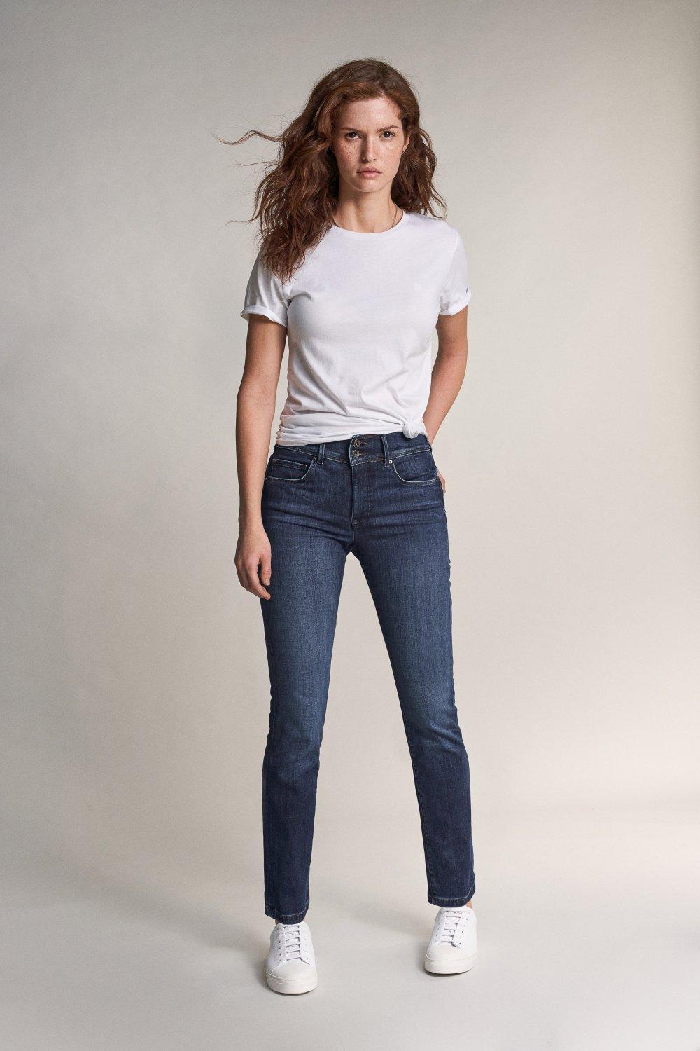 Salsa Jeans - Blue Secret Push In Slim Jeans With Rinsed Effect