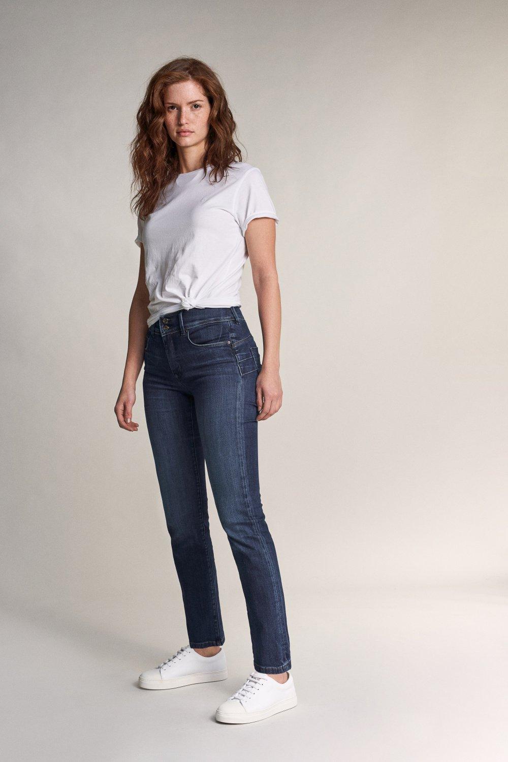 Salsa Jeans - Blue Secret Push In Slim Jeans With Rinsed Effect