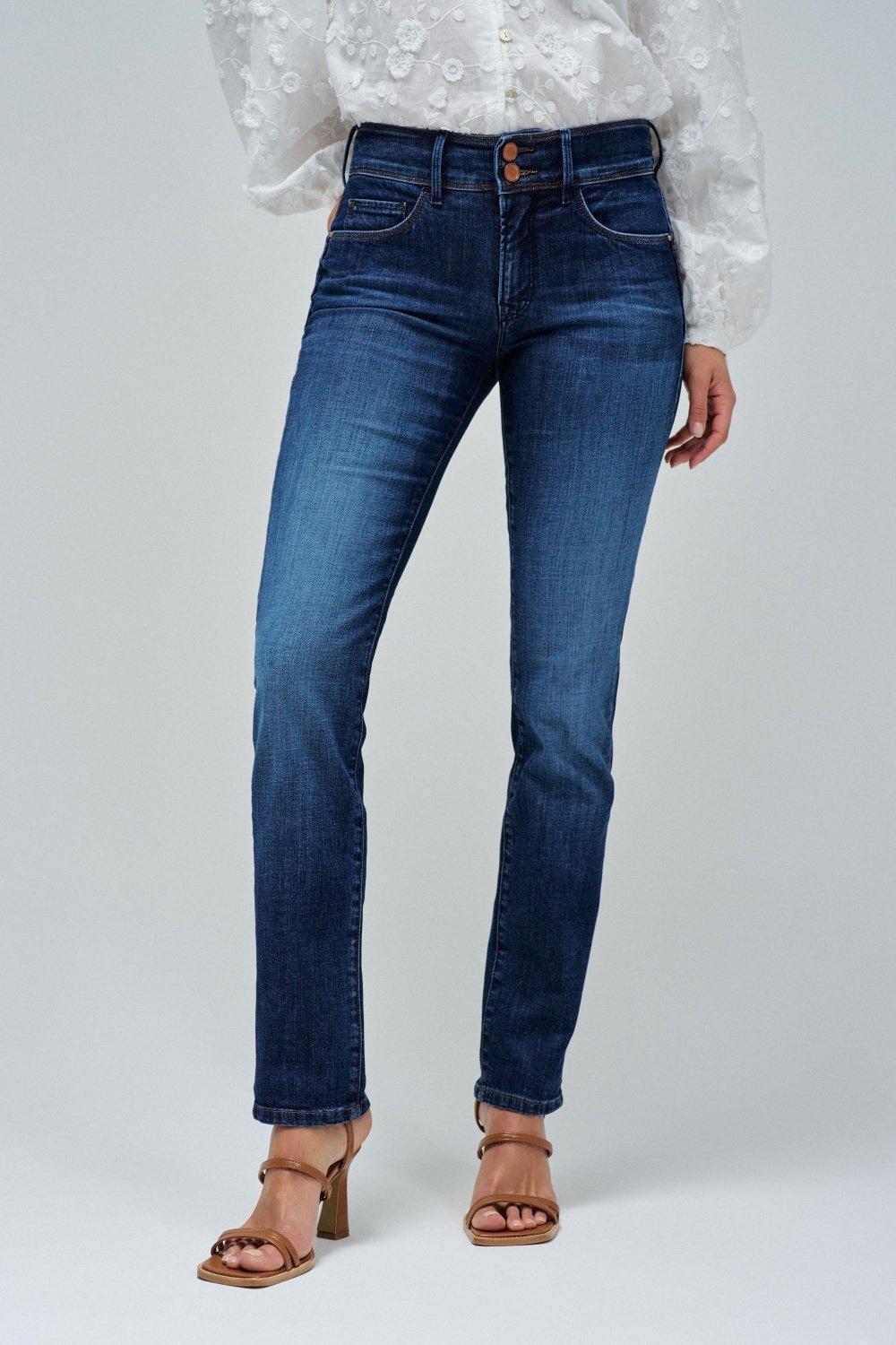 Salsa Jeans - Blue Secret Push In Slim Jeans With Rinsed Effect