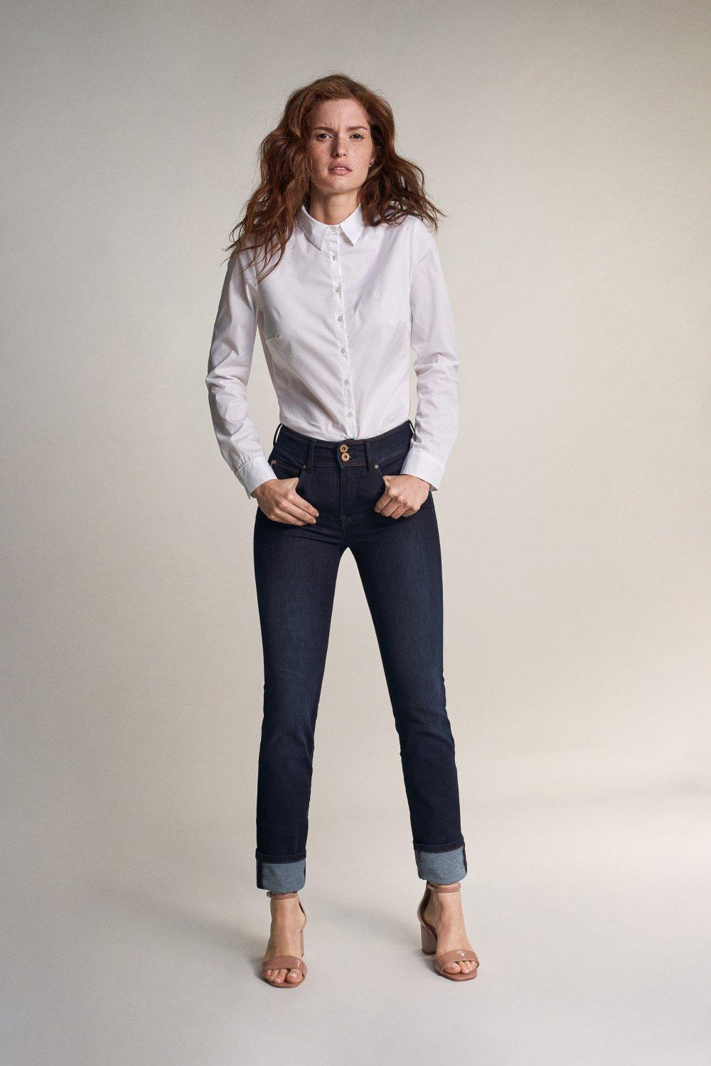 Slim Leg Push In Secret Jeans, Blue, large image number 13